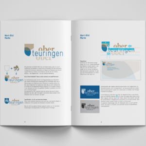 Das neue Corporate Design für die Gemeinde Oberteuringen wird in einem Manual erläutert