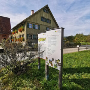 Bauernhaus-Museum Wolfegg – Übersichtstafeln (mit wildem Busch)
