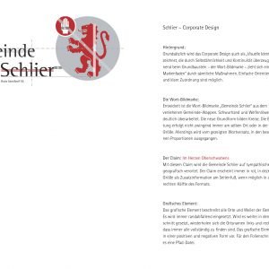 Gemeinde Schlier, Corporate Design