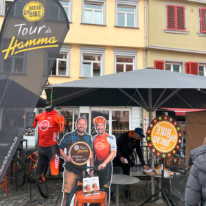 Der Infostand zur Tour de Hamma anlässlich des Ravensburger Mobilitätstages 2023.